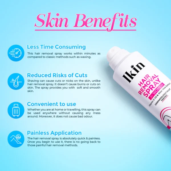 Ikin_Hair_Remover_Spray_for_WOMEN_skin_benefits_1